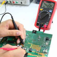 Digital multimeter med automatiskt område, AC DC spänningsström resistans kapacitansmätare med bakgrundsbelysning, multimeter i handflata för el