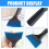 Window Tint Squeegee for Glass Surfaces, Rubber Blade Non-Slip Handle Ergonomic Grip Flexible Blade No Scratch Multi-Function Squeegee Shower 4
