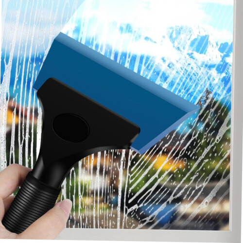 Window Tint Squeegee for Glass Surfaces, Rubber Blade Non-Slip Handle Ergonomic Grip Flexible Blade No Scratch Multi-Function Squeegee Shower 2