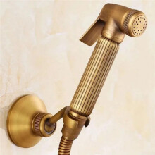 Bidet Spray Set Concealed Wall Mounted Hot Cold Hand Held Sprayer Toilet Attachment Antique 140x65mm
