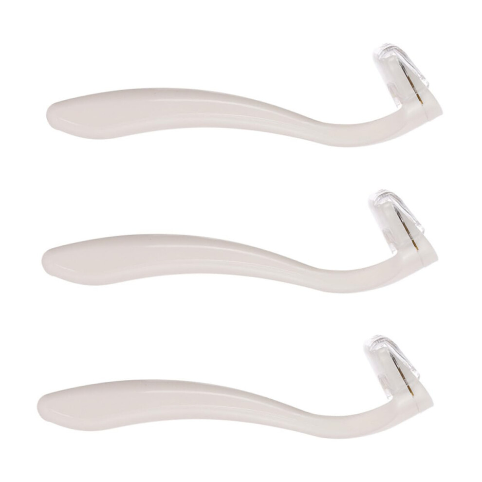 3piece body hair razor set, portable underarm hair trimmer, manual hair removal tool for sensitive areas, suitable for travel and daily use.