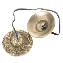 Rhythm meditation pelvic bell Vintage hand bell For yoga sound healing Religious ceremonial instrument 27.5X6.5X6.5CM