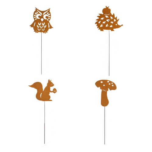 Ensemble de piquets décoratifs de jardin,-Quatre pièces de type