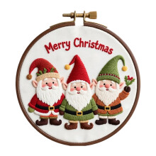 Beginnersborduurset Kerstthema Borduurknutselset met-2