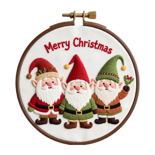 Beginnersborduurset Kerstthema Borduurknutselset met-2
