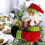 Santa Snowmans Christmas Tree Toppers Soft Textile-C 4