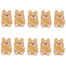 10Pcs Dog Embroidery Iron On Patches Embroidery-Greedy puppy