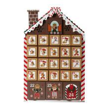 Wooden Festival Advent Calendar House Theme Christmas Advent
