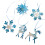 Durable Waterproof Reindeer Snowflake Holiday Decors for-H 1