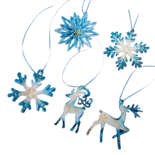 Durable Waterproof Reindeer Snowflake Holiday Decors for-H