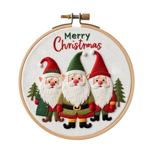 Beginner Embroidery Set Christmas Theme Embroidery Craft Set-1