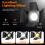 200W COB Par Spotlight Warm/Cool White 6Channel Stage Light 25 Lens 2
