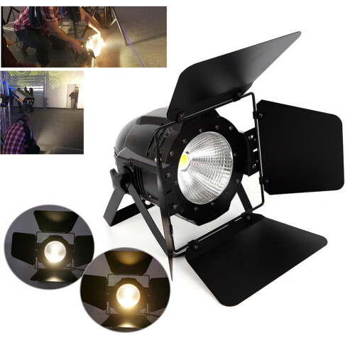200W COB Par Spotlight Warm/Cool White 6Channel Stage Light 25 Lens