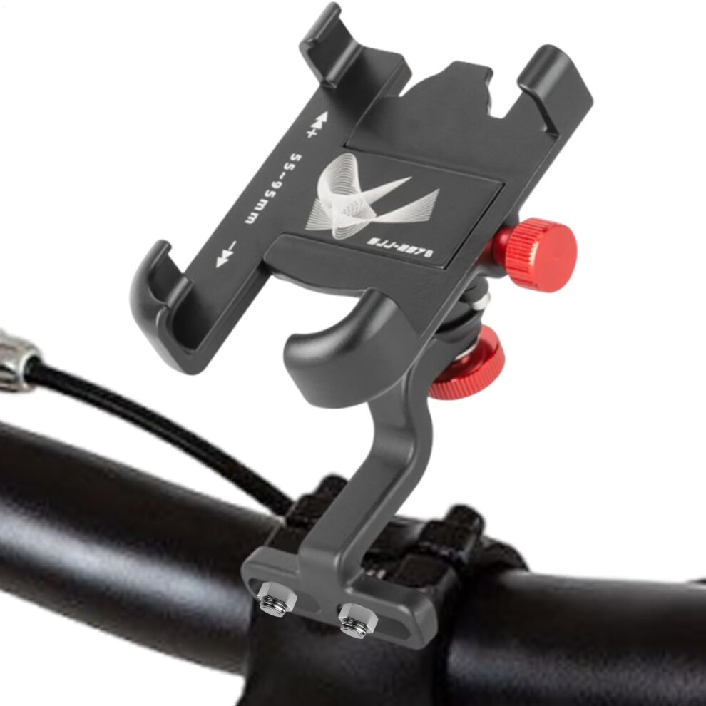 Motorcycle Phone Holder 360 Degree Rotation Universal Scooter Handlebar Mount Antiskid For Moped Navigation 9189345994302