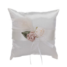 Wedding Ring Cushion, Lace Ring Cushion, White Bridal Pillow Ring Holder