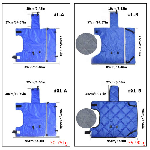 Reinforced Calf Blanket Jackets With Reflective Strips-XL B 1