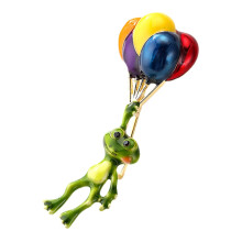 Balloon Brooch Frog Pins Backpack Key Pin Hat Brooches Clothing Pin Frog Brooch Frog Pen Brooch for Clothes Backpacks Brooches Alloy