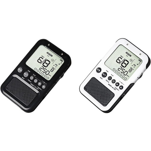 Compact, rechargeable digital metronome,  for serious musicians seeking precise timing (black). 1