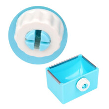 Pet Bowl, Dog Food, Chinchilla Pets, Square Bowl, Bowls for Pets, Fish Tank Log, Rabbit Pet Supplies, Pet Food Container, Feeding Bowl for Pets, Blue