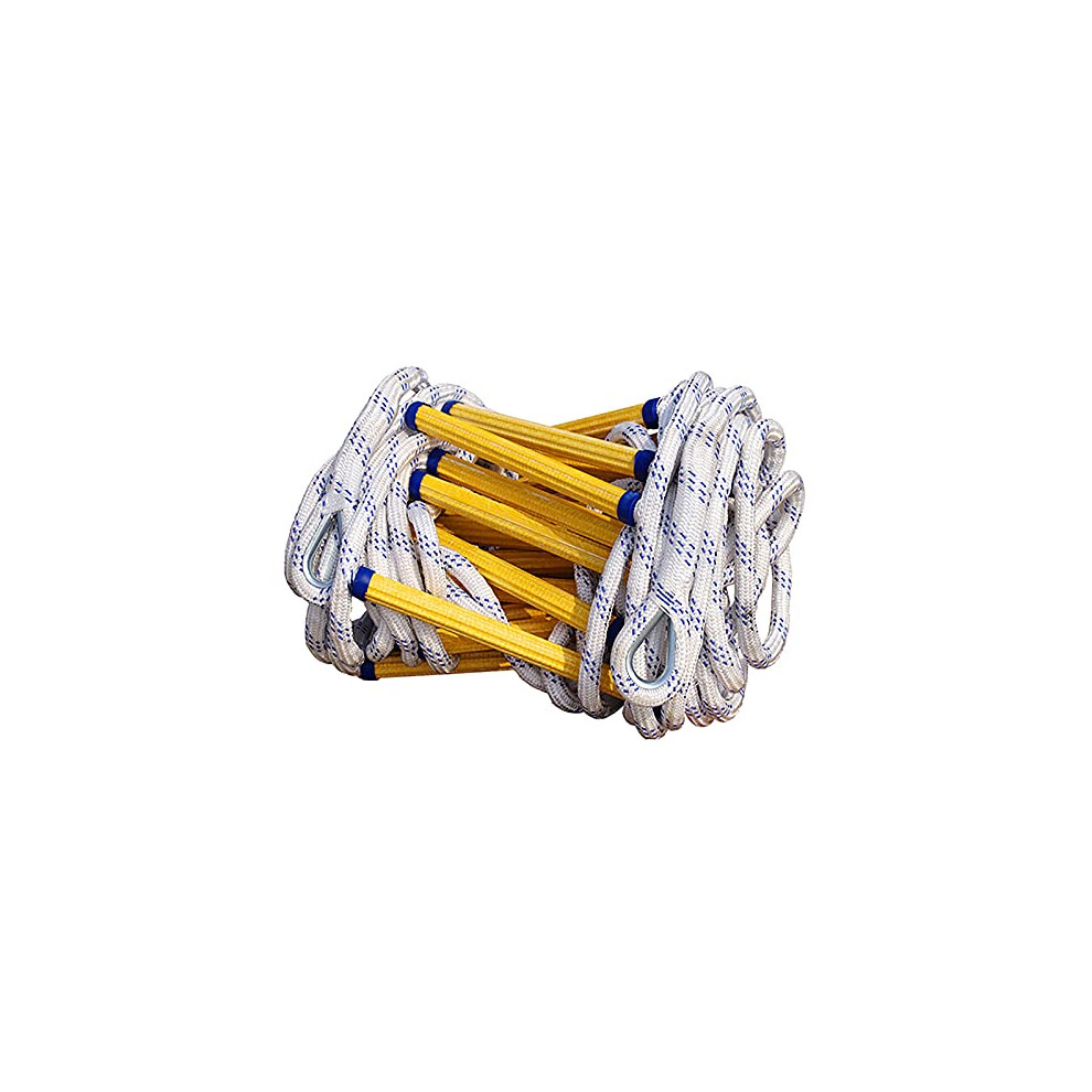 Fireproof Emergency Ladder, Rope Ladder, Fire Escape Ladder For Emergencies, Rescue Rope Ladder For Quick Deployment (Solid Color 10M) 9426802278385