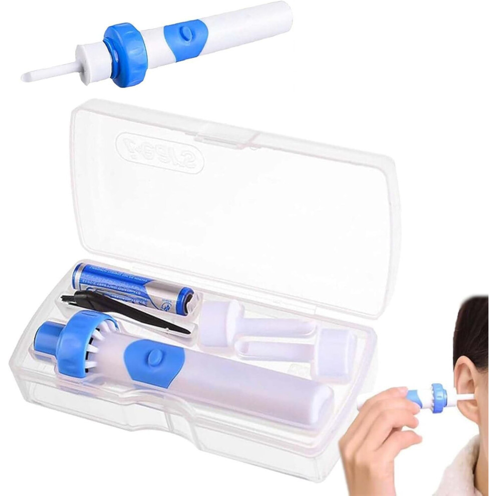 Earsavvy Ear Wax Removal Tool, Ear Savvy Vacuum Ear Cleaner Suction Electric Earwax Cleaner Silicone with 2 Soft Replacement Heads