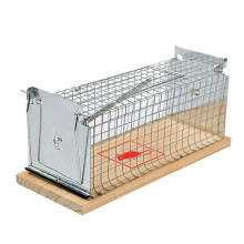 Rat Trap Cage with Safe Sliding Door, Humane Mouse Trap for Indoor Outdoor Use, L Size 1pcs