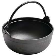Traditional Cast Iron Dutch Oven Uncoated 19 Cm Black For Slow Cooking Simmering Stewing Heat Retention