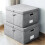 Foldaway Fabric Storage Organizers Dustproof-curve cover medium 6