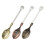 6-teiliges Rührlöffel-Set mit Blatt-Design,-grüne Bronze 3