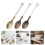 6-teiliges Rührlöffel-Set mit Blatt-Design,-grüne Bronze 4