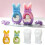 Bougie réutilisable en Silicone en forme de lapin, moule sans-B 2