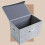 Space Saving Foldable Fabric Storage Box-Front window seethr 7