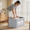 Foldable Fabric Storage Box With Dustproof-Large front window s 4