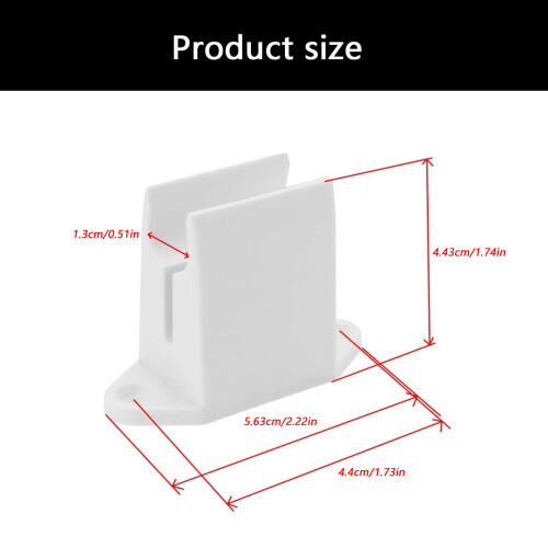 Invisible Crank Holders for 13mm Crank Rod Plastic Wall Mounted 2