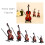 Mini ensemble de modèles de violon, violon Miniature en-23cm 3