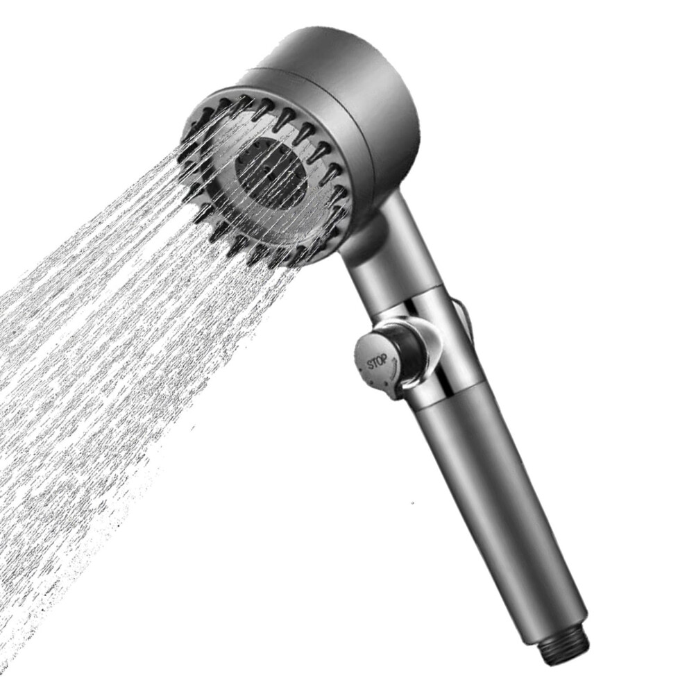 Shower Heads Pressure Shower Heads Hard Water Filter 3Mode Powerful Spray Handheld Shower Filter Massage Shower Filter 9365049851213