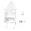Heavy Duty Wall Mounted Iron Holder with Hooks for Space Saving Laundry Room Storage Organizer White 1