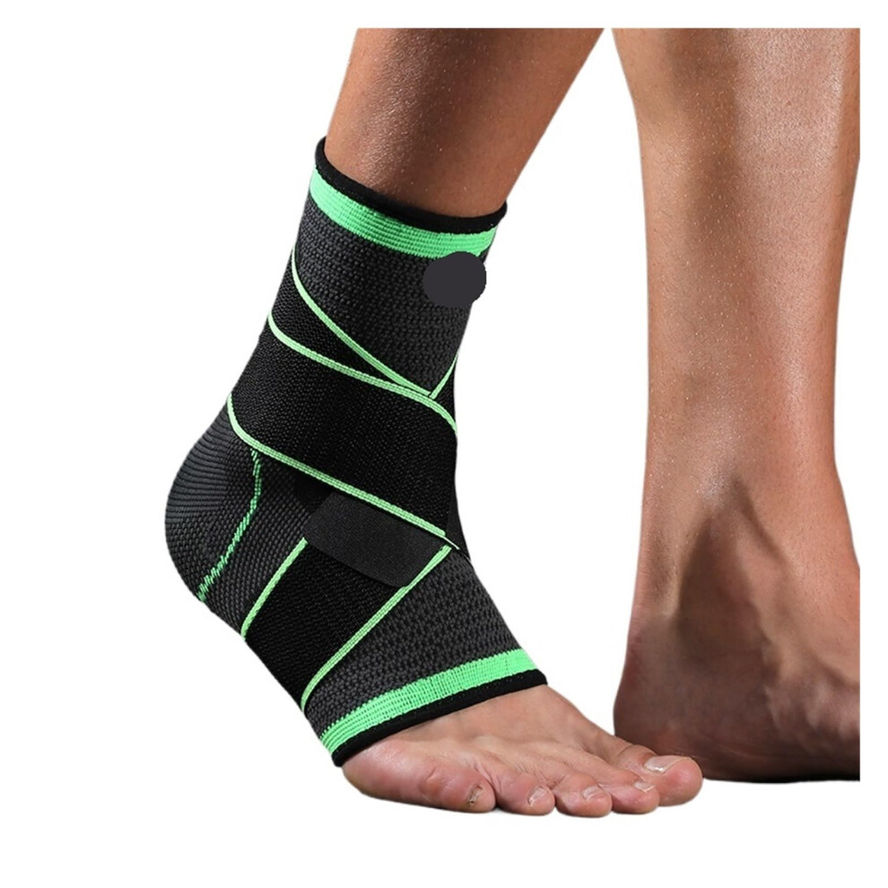 Green Ankle Brace 1 Piece Compression Ankle Support And Ankle Bandage, Ankle Orthosis For Sprained Ankle For Sports (Xl) Xl