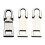 Kit de réparation de fermetures à glissière, 3 pièces,-argent 1