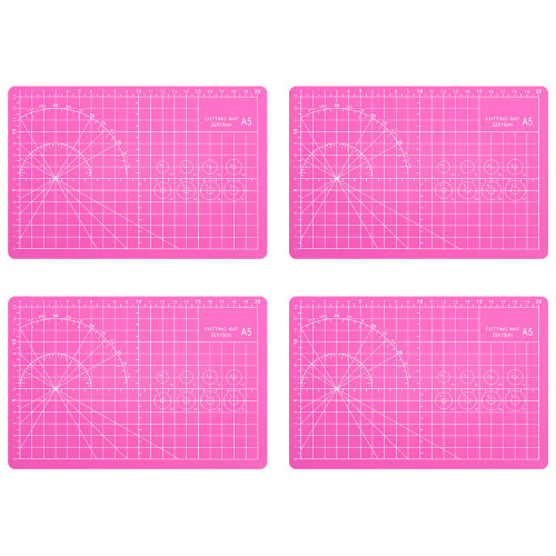 Cutting Mats Sturdy Double Side Grids For Sewing Studio-pink