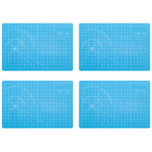 Sturdy PVC Crafting Mats with Auto Erases Cutting Marks-Blue