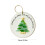 Frosted Oceanic Christmas Tree Accent Clear Holiday Decoration 3