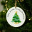 Frosted Oceanic Christmas Tree Accent Clear Holiday Decoration 7