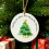 Frosted Oceanic Christmas Tree Accent Clear Holiday Decoration 4