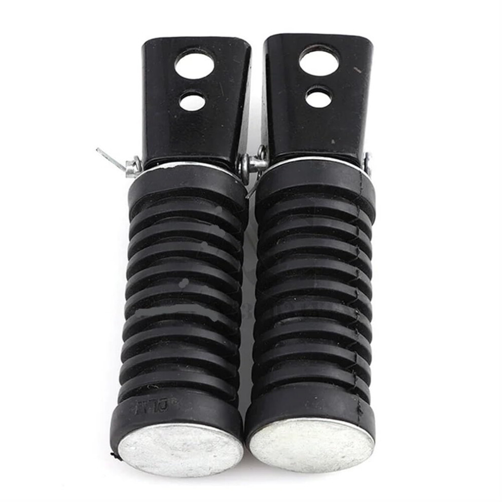 Motorcycle Footboard Footrests 12Cm Rubber Footpegs Compatible With Suzuki Gs125 Gn125 Pedals Black 9412369028877