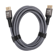 Dynamic HDR Enabled Display Port Cable, Advanced Technology 16K Support With Multiple Shielding Layers And Gold Plated Connectors For Reliable Signal