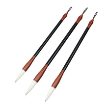 3Piece Wolf Hair Calligraphy Brush Set with Ebony Handle for Chinese Calligraphy and Painting Beginners and Projects