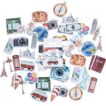 Laptop Decoration, Waterproof Design for Travel Cases, Reusable Stickers for Scrapbook, Notebook Accents, 46PCS High-Quality Non-Drying Paper