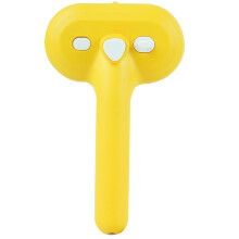 Pet steamer brush, dog island for grooming cat relaxed shedding comb, press dog slicker brush, pet hair removal comb for home travel outdoor yellow.