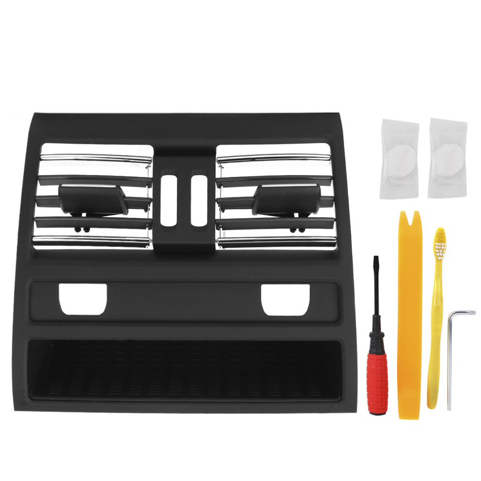Console Dashboard Air Vent Grille For Bmw 5 Series, Upgraded Ac Vent Replacement With Improved Material Pc+Abs And Rubberized Coating Finish, Air 9138057082166